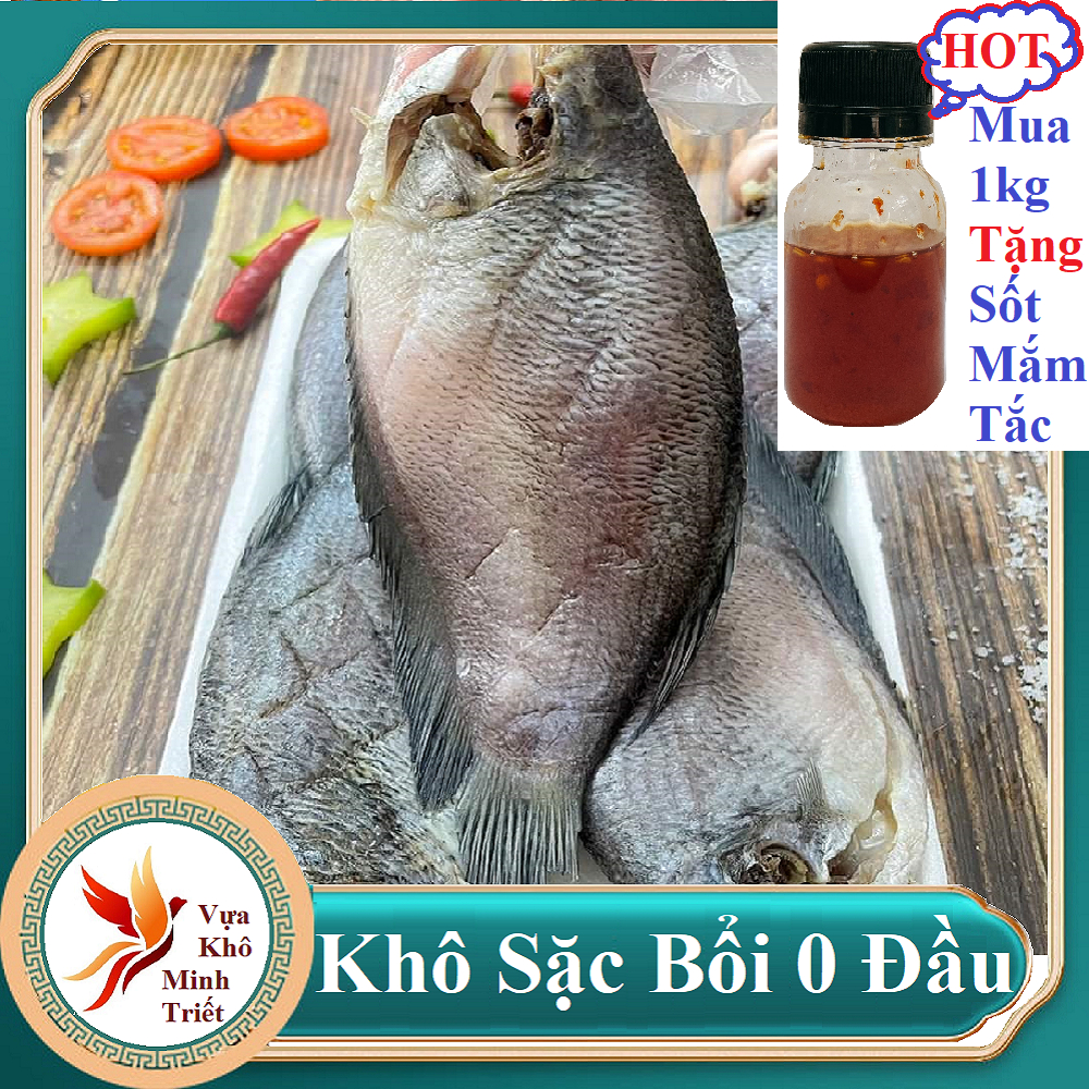 1kg Khô Cá Sặc Bổi Bỏ Đầu Cá Sặc Phơi Khô thơm hấp dẫn, vị vừa ăn, béo-[Tặng Kèm Sốt Tắc Chua Cay] Minh Triết Food