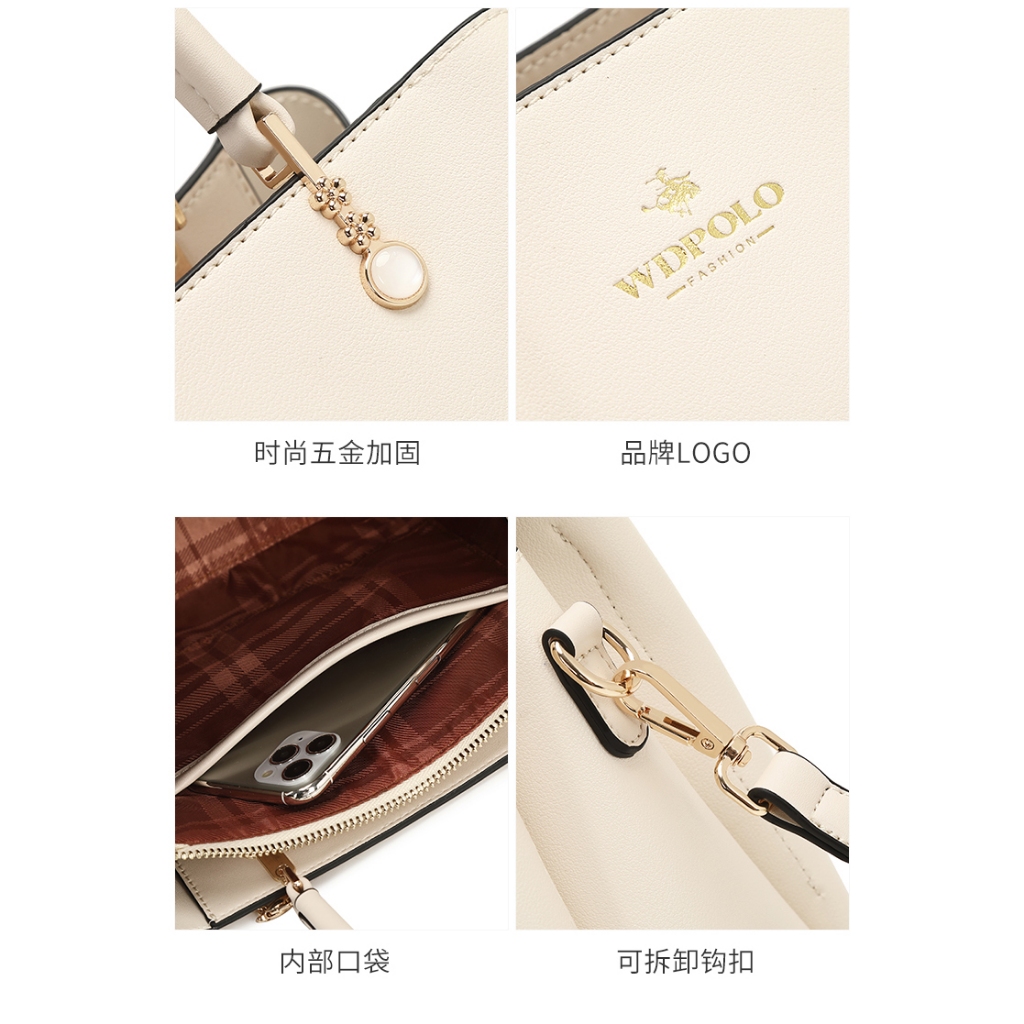 Túi xách tay túi đeo chéo WDPOLO túi da sang trọng quý phái mẫu mới 2024