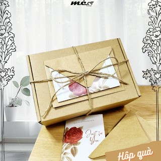 HỘP đựng mẫuTRƠN KÈM TÚI+RƠM+THIỆP tặng bạn gái, người yêu, bạn bè, thầy cô xinh xắn