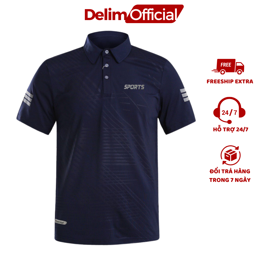 <Bán chạy> ÁO THỂ THAO NAM THUN LẠNH TRƠN - CÓ CỔ DẬP VÂN 2023 | BigBuy360 - bigbuy360.vn