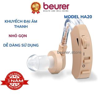 Máy trợ thính cho người già không dây Beurer HA20, tai nghe trợ thính khuyếch đại âm thanh, điều chỉnh âm lượng
