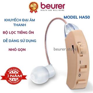 Máy trợ thính cho người già không dây Beurer HA50, tai nghe trợ thính khuyếch đại âm thanh điều chỉnh âmlượng lọc tiếng