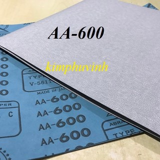 Số 600 - giấy nhám nhật xanh - giấy nhám nhật chà gỗ aa600