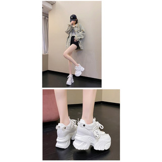 (SẴN TRẮNG 34) Giày thể thao thời trang độn đế 10,5cm (sz34-39)