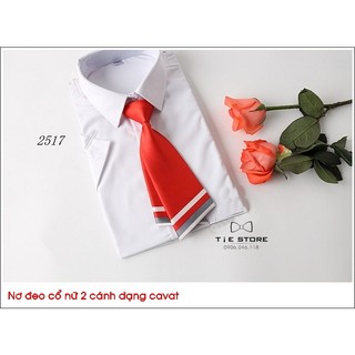 Nơ đeo cổ nữ - Nơ đeo cổ nữ đẹp đỏ tươi