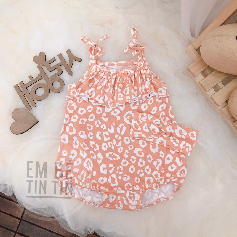 Bodysuit hai dây cho bé gái  - hàng thiết kế