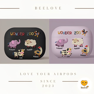 Case airpod vỏ ốp bảo vệ bao đựng tai nghe 1 2 3 4 pro vỏ hộp sạc Động vật Wonder zoo
