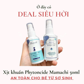 Flash sale CHÍNH HÃNG xịt diệt khuẩn cá nhân MAMACHI 50ml An toàn cho mẹ và bé