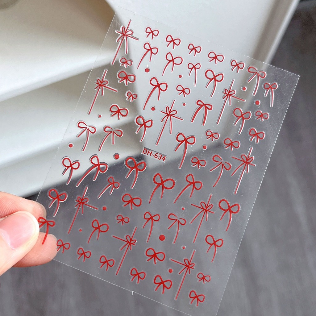 Sticker dán móng, sticker nail, miếng dán móng tay 3D nail sticker mã nơ rẻ CS270 | BigBuy360 - bigbuy360.vn