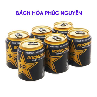 Lốc 6 Lon Nước Tăng Lực Mỹ Rockstar lon 250ml date mới