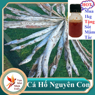 1kg khô cá hố nguyên con phơi lạt không mặn không tẩm gia vị đặc sản minh triết