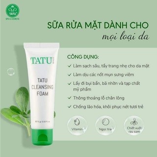 SỮA RỬA MẶT TATU (DATE 2027)
