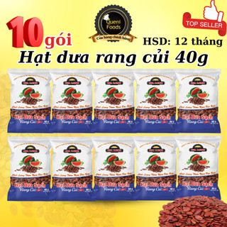 10 gói hạt dưa rang củi gia long vị bơ mặn hạt bí rang củi hạt hướng dương 50g - hsd: 12 tháng