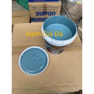 [Lon 4kg]  Sơn ghi xanh đá hệ siêu bóng ngoại thât SuPon