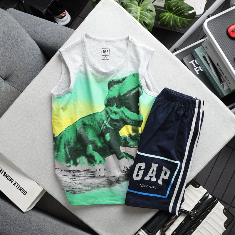 Bộ Thun Cotton Bé Trai Ba Lỗ