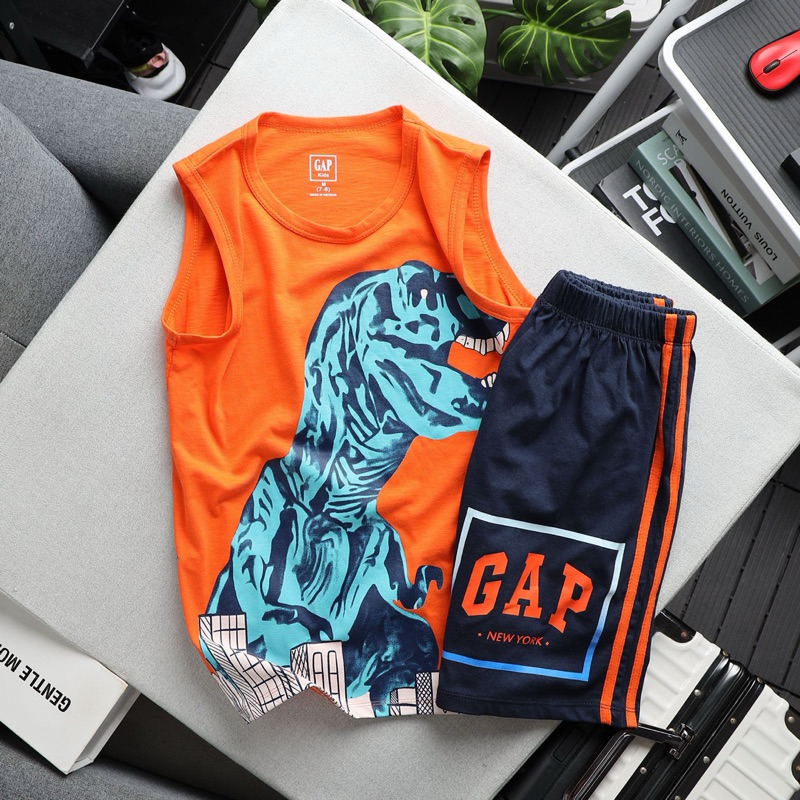 Bộ Thun Cotton Bé Trai Ba Lỗ