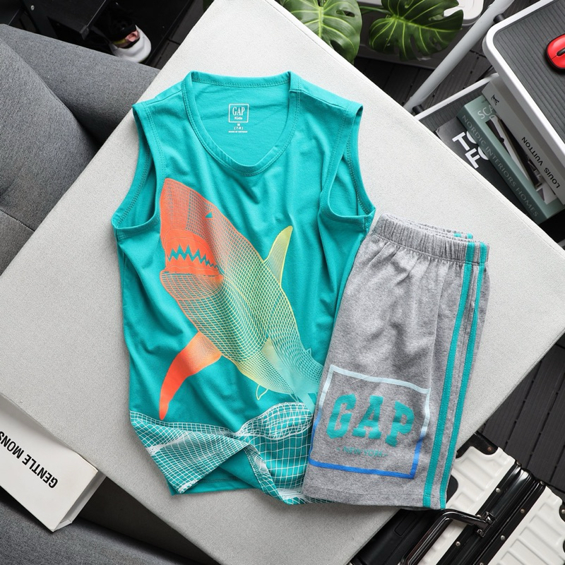 Bộ Thun Cotton Bé Trai Ba Lỗ