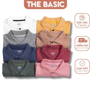 Áo polo nam the basic áo thun có cổ vải cá sấu cotton co giãn bền màu cao cấp