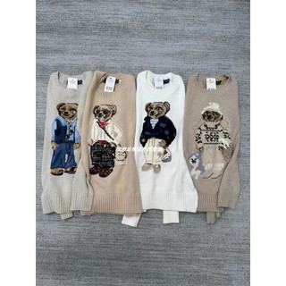 Áo len gấu polo