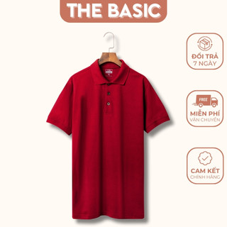 Áo polo nam the basic áo thun cổ bẻ vải cá sấu cotton co giãn bền màu thoáng mát - add026