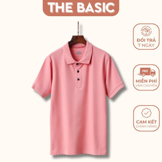 Áo POLO Nam THE BASIC áo thun có cổ vải cá sấu co giãn thoải mái , thấm hút mồ hôi - AH012