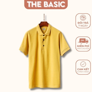 Áo POLO Nam THE BASIC áo thun có cổ vải cá sấu cotton co giãn thoáng mát - AV009