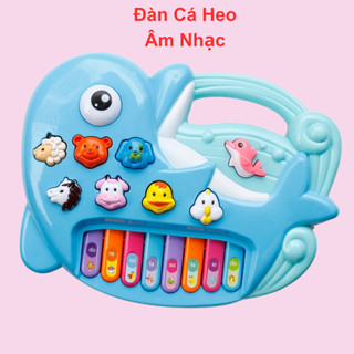 Đồ chơi đàn cá heo âm nhạc cho bé vui chơi phát triển tài năng bẩm sinh