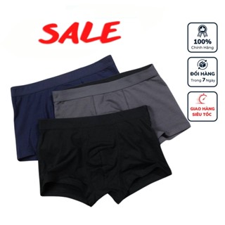 COMBO 5 Quần sịp nam boxer chất liệu cotton kháng khuẩn dày dặn co giãn - Quần sịp đùi nam -SN103