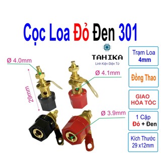 Combo 5 cặp cọc loa đỏ đen trạm loa 301 - linh kiện điện tử tahika