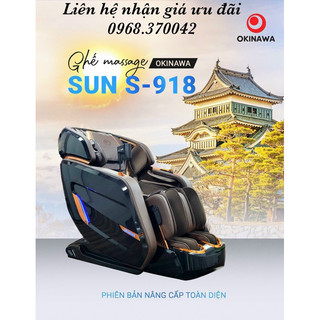 Ghế massage toàn thân okinawa sun s-918 cao cấp 7d