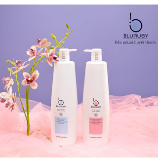 Cặp dầu gội nhau thai cừu BLURUBY 500ml/1000ml Dầu gội hương nước hoa Dưỡng tóc mềm mượt Phục hồi tóc chống gãy rụng
