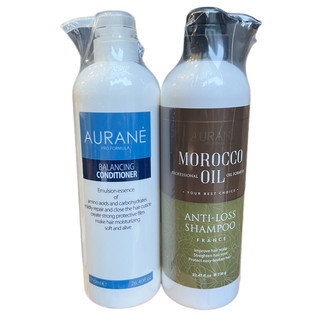 Dầu gội xả chống rụng tóc AURANE MOROCCO OIL ANTI-LOSS 750mlx2