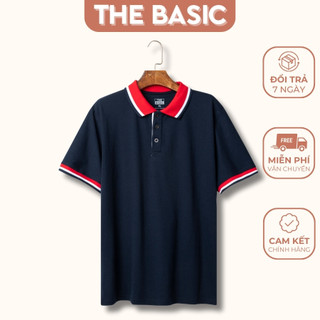 Áo thun nam polo the basic áo thun cổ bẻ vải cá sấu cotton co giãn cao cấp - bbxd00501