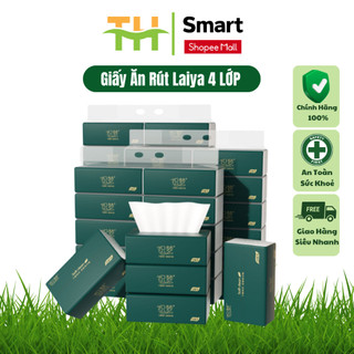 Thùng 20 gói giấy rút laiya - giấy ăn rút zhongxing-giấy 4 lớp siêu dai mịn