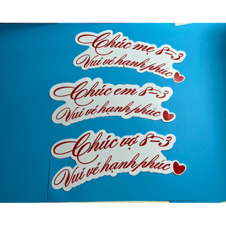 Tem tag banner chúc mừng 8/3 kt 19x8cm