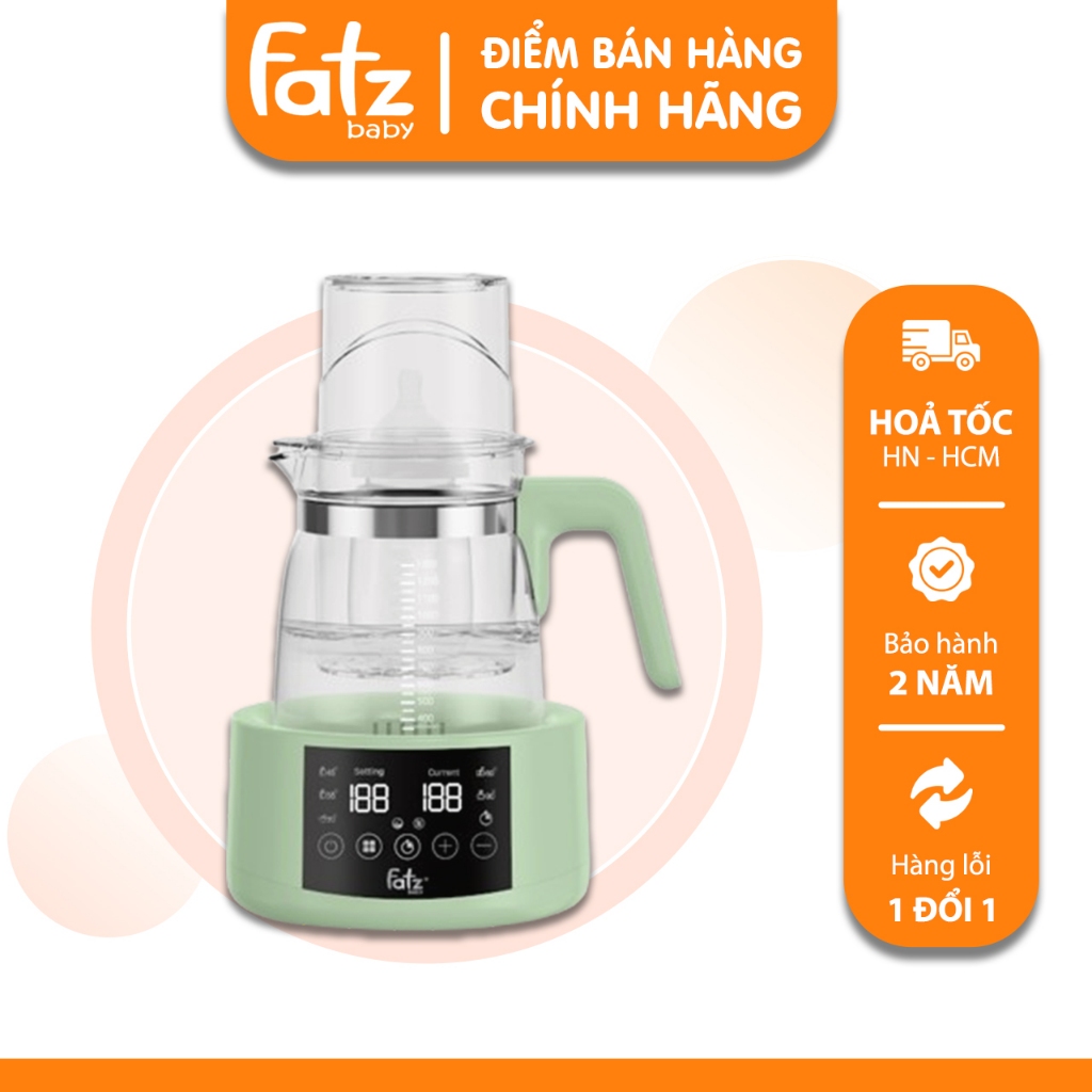 Máy đun và hâm nước pha sữa điện tử Fatz Baby Quick 14 tích hợp hâm sữa FB3101RS