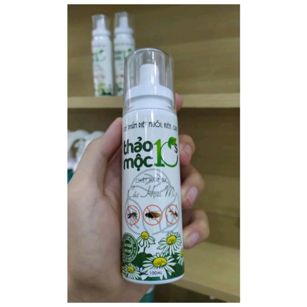 (GIÁ TỐT CHÍNH HÃNG) Chai xịt diệt côn trùng muỗi, kiến, gián Thảo Mộc 10S- An Toàn Trẻ nhỏ