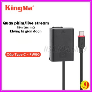 Pin ảo dummy kingma fw50, pin np-fw50 cho sony cổng type c