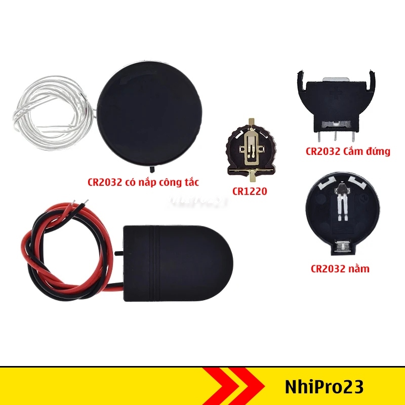 Đế 1220 CR2032 CR2025 3v - 6v