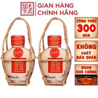 COMBO 2 BÌNH Nước mắm Tôm Biển Truyền Thống 60N đạm - Nước mắm Tĩn - 500ml/bình Thơm Ngon Hảo Hạng