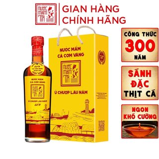 Nước mắm tĩn cá cơm vàng ruột đỏ chai thuỷ tinh nước mắm truyền thống sạch