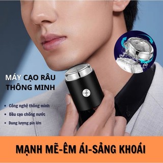 Máy cạo râu mini đa năng , dao cạo râu điện khô sử dụng lưỡi dao cạo râu 3 cạnh không trầy xước, nhỏ gọn tiện lợi