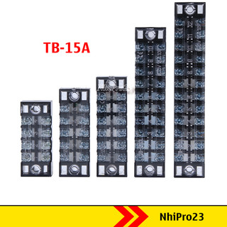 Domino điện – cầu đấu dây điện 6 chân 12 chân tb-15a