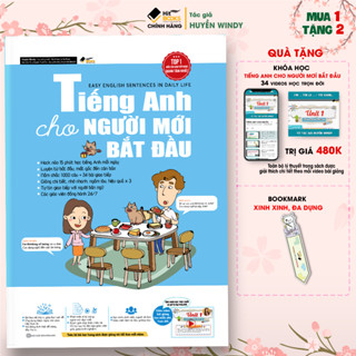 Sách - Tiếng Anh Cho Người Mới Bắt Đầu - TẶNG KÈM KHOÁ HỌC HITBOOKS