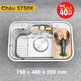 Chậu rửa bát 1 hố sensuto s750k
