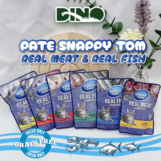 Pate snappy tom gói 85gr real fish & real meat - pate cho mèo snappy tom từ thịt cá thật