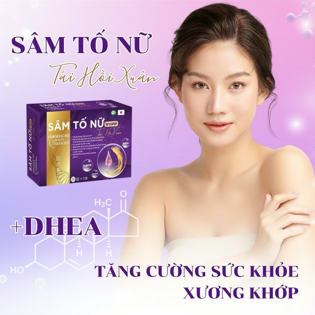 Sâm Tố Nữ Tái Hồi Xuân - Chính hãng tăng vòng 1 bổ sung nội tiết tố nữ