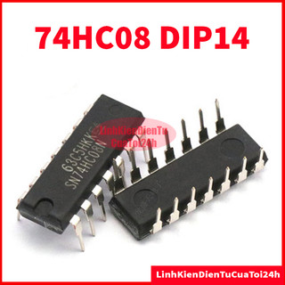 74hc08 dip 14 chân cắm hc08 7408