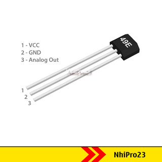 Set 5 Cảm biến từ Hall Sensor 49E S49E OH49E TO-92