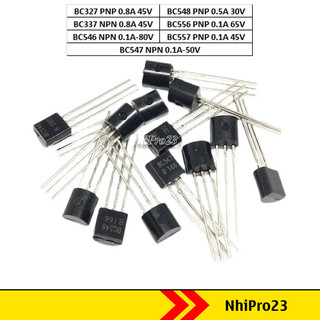 Bc327 bc337 bc546 bc547 bc548 bc556 bc557 to-92 to92 transistor